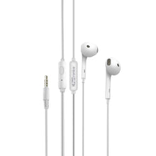 Load image into Gallery viewer, Portronics Conch Beta in-Ear Wired Earphone, 1.2m Tangle Free Cable, in-Line Mic, Noise Isolation 3.5mm Aux Port and High Bass, for All Android &amp; iOS Devices